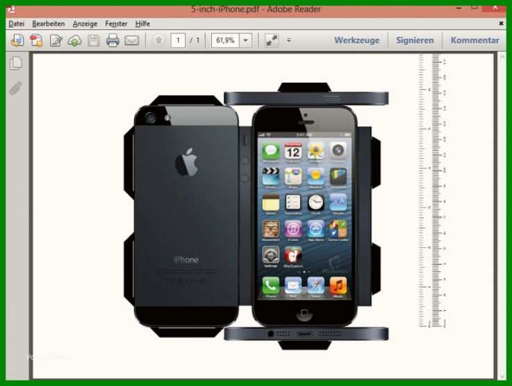 5 Zoll iPhone Bastelvorlage Download Chip Teil Der Vorlage Handy Basteln