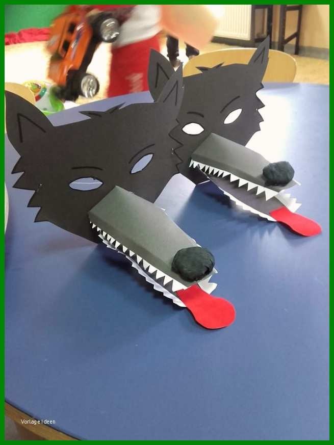 Bas Wolf Mask Basteln Mit Kind Teil Der Wolf Basteln Vorlage