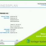 Original Businessplan Vorlage Kostenlos 1000x707