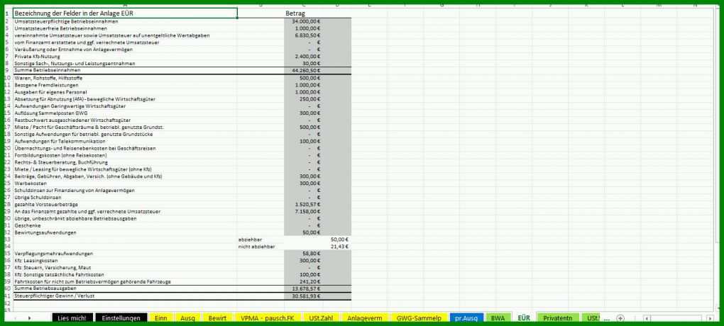 Hervorragend Kfz Kosten Excel Vorlage 1440x650