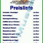 Limitierte Auflage Preisliste Friseur Vorlage 723x1024