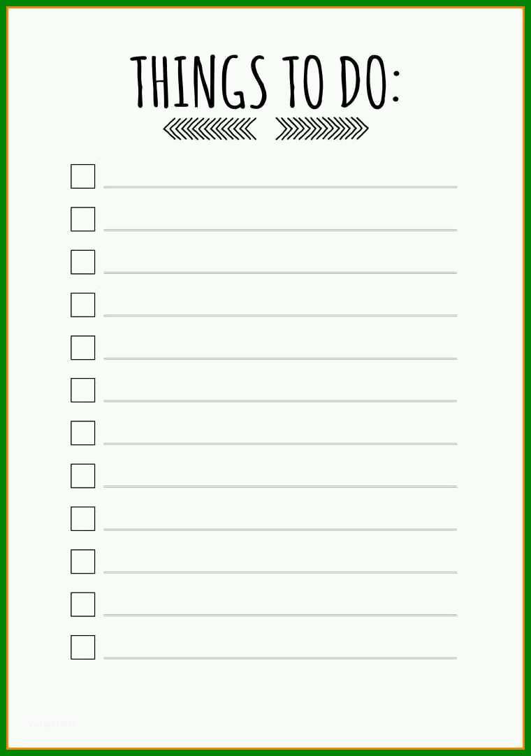 Toll Word to Do Liste Vorlage 760x1082