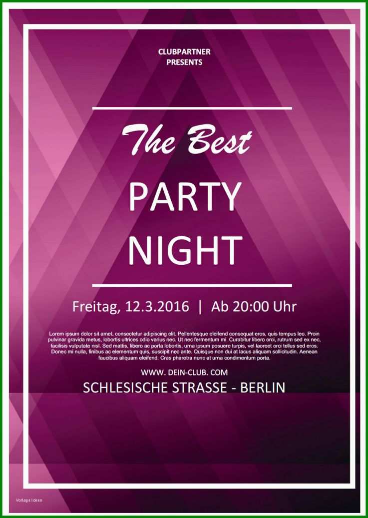 Singular Party Flyer Vorlagen Kostenlos 950x1334