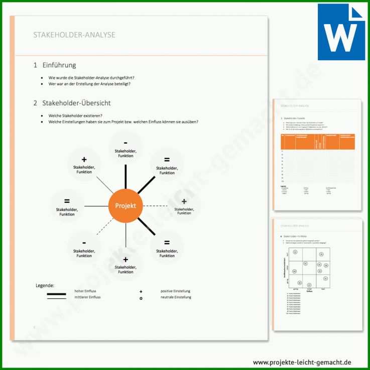 Erschwinglich Stakeholderanalyse Vorlage 1000x1000