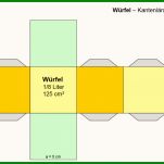 Geometrische Körper Basteln Würfel Quader Prisma Teil Der Würfel Basteln Vorlage Pdf