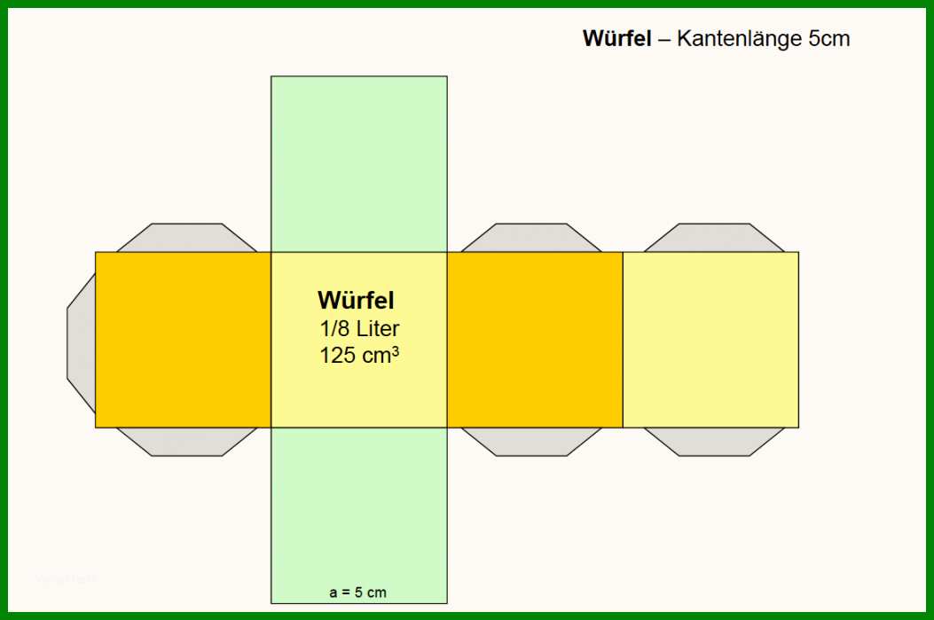 Geometrische Körper Basteln Würfel Quader Prisma - Vorlage Ideen